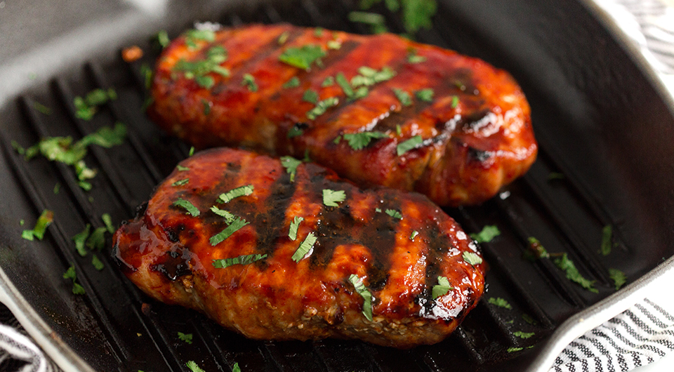 Korean Glazed Pork Chops