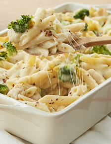Chicken Alfredo Baked Penne