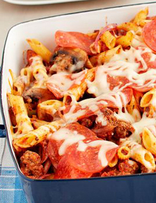 Supreme Pizza Penne Casserole