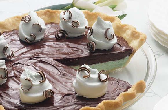 Creamy Chocolate-Mint Pie