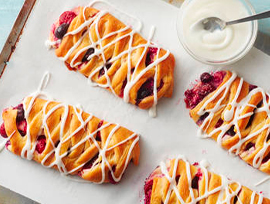 Mini Mixed Berry Crescent Braids