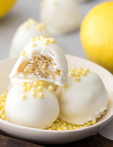 Easy Lemon Cookie Truffles