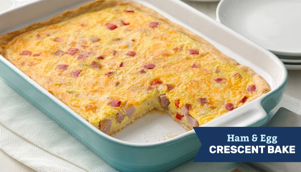 Ham & Egg Crescent Bake
