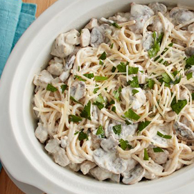 Slow-Cooker Chicken Tetrazzini