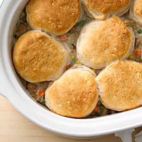 Slow-Cooker Creamy Chicken Pot Pie