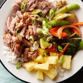 Slow-Cooker Hawaiian Pork Rice Bowls