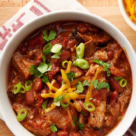 5-Ingredient Slow-Cooker Pulled Pork Chili