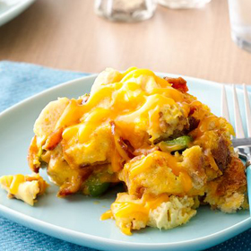 Slow-Cooker Bacon, Egg and Cheese Casserole