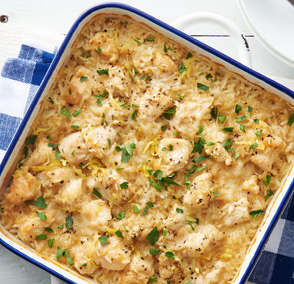 Parmesan-Lemon Chicken Bake