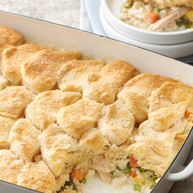 Chicken Pot Pie Rice Casserole