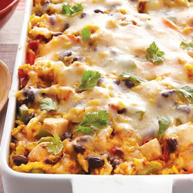 Cheesy Baked Chicken and Rice