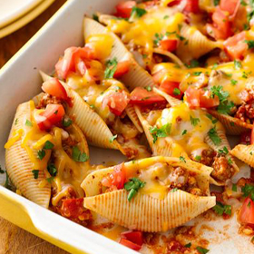 Taco-Stuffed Pasta Shells