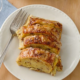 Overnight Cinnamon Roll French Toast Bake