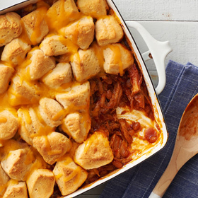 Pulled Pork Biscuit Pot Pie