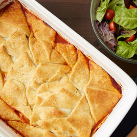 Crescent-Topped Italian Chicken Casserole