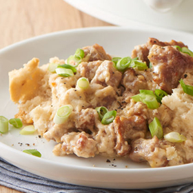 Slow-Cooker Biscuits and Sausage Gravy