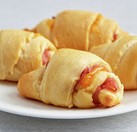 Ham and Cheese Crescent Roll-Ups
