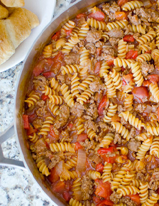 Sloppy Joe Noodle Skillet