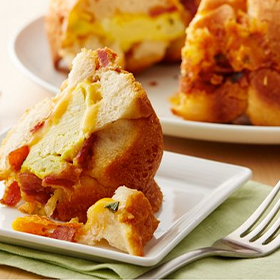 Bacon, Egg and Cheese Monkey Bread