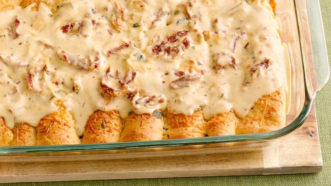 Creamy Italian Chicken Crescent Bake