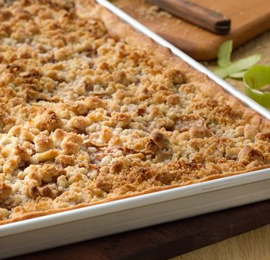 Apple Slab Pie with Crumble Topping