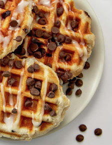 Chocolate Chip Biscuit Waffles
