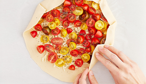 Tomato and Cheddar Galette