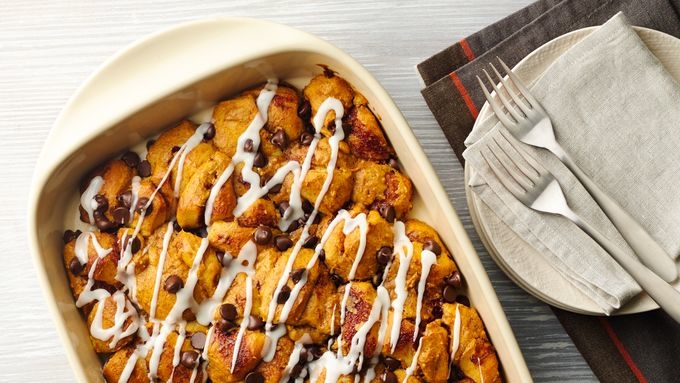 Pumpkin Pie Bubble-Up Breakfast Bake