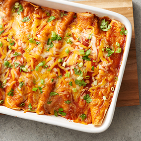 Make-Ahead Enchilada Breakfast Casserole
