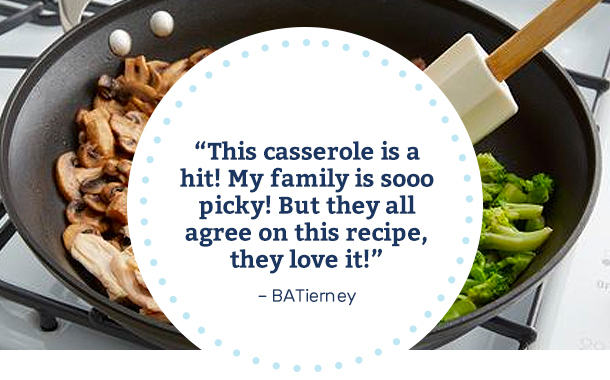 "This casserole is a hit! My family is sooo picky! But they all agree on this recipe, they love it!" -BATierney