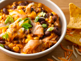 Slow-Cooker Cheesy Chicken Enchilada Chili