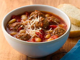 Slow-Cooker Italian Meatball Soup
