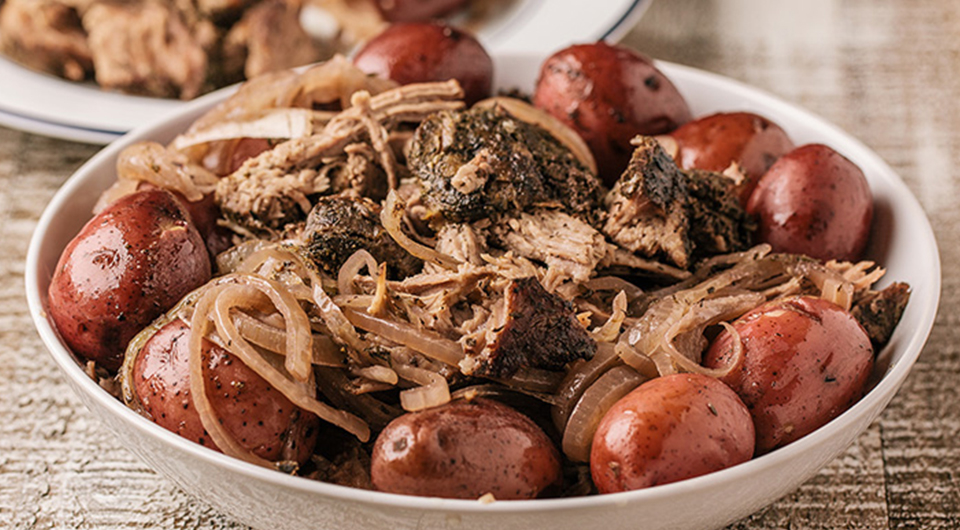 Slow Cooker Red Wine Braised Pork