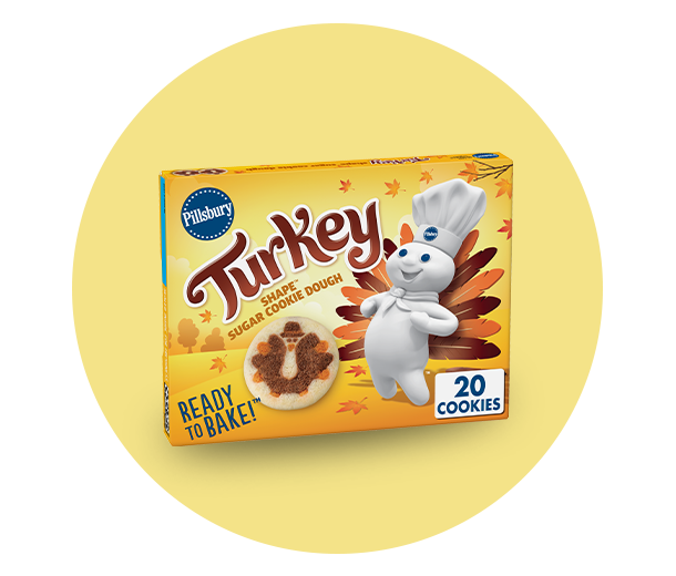 Pillsbury™ Shape™ Turkey Sugar Cookie Dough