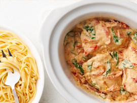 Slow-Cooker Creamy Tuscan Chicken