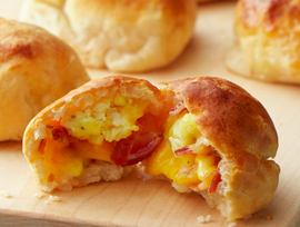Air Fryer Bacon and Egg Breakfast Biscuit Bombs