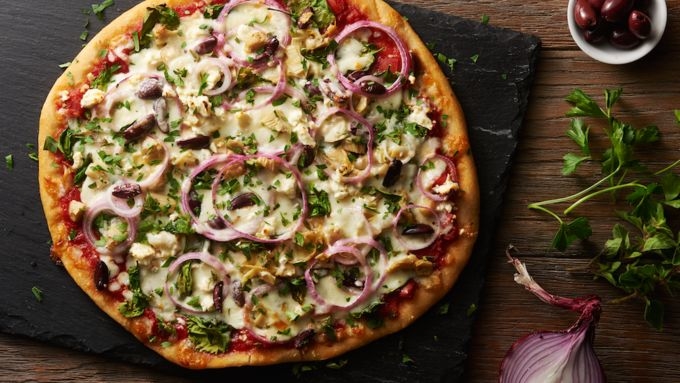 Greek Veggie Pizza