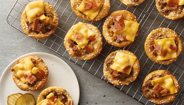 Bacon Cheeseburger Biscuit Cups