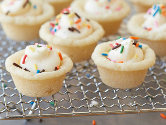 Birthday Cheesecake Cookie Cups