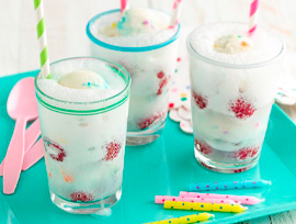 Birthday Cake Ice Cream Floats