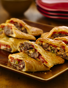 Bacon-Cheeseburger Calzones