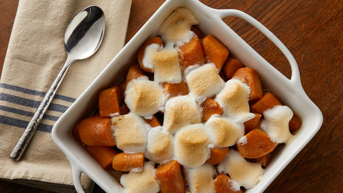 Marshmallow-Topped Sweet Potatoes