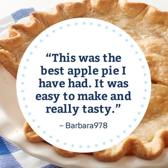 This was the best apple pie I have had. It was easy to make and really tasty. - Barbara978