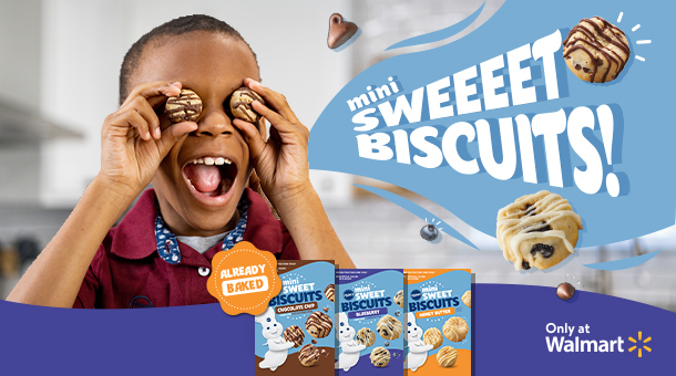 Mini Sweet Biscuits! Only at Walmart.