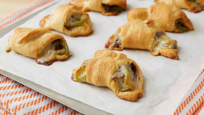 Philly Cheese Steak Crescent Roll-Ups