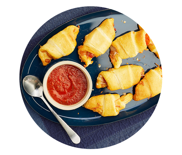 Air Fryer Pepperoni Pizza Crescent Rolls