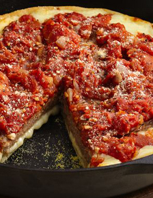 Deep-Dish Sausage Patty Pizza