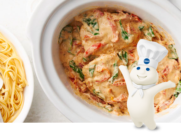 Slow-Cooker Creamy Tuscan Chicken