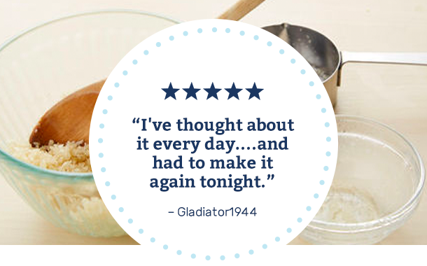 I've thought about it every day....and had to make it again tonight. -Gladiator1944