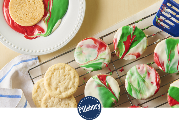 NEW 3-Ingredient Marbled Holiday Sugar Cookies